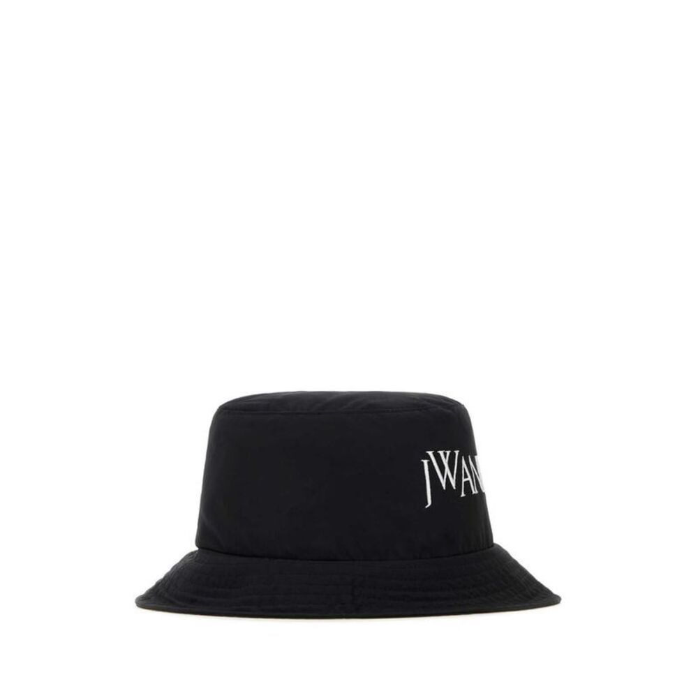 JW ANDERSON Embroidered Logo Bucket Hat Unisex BLACK Hats & Caps